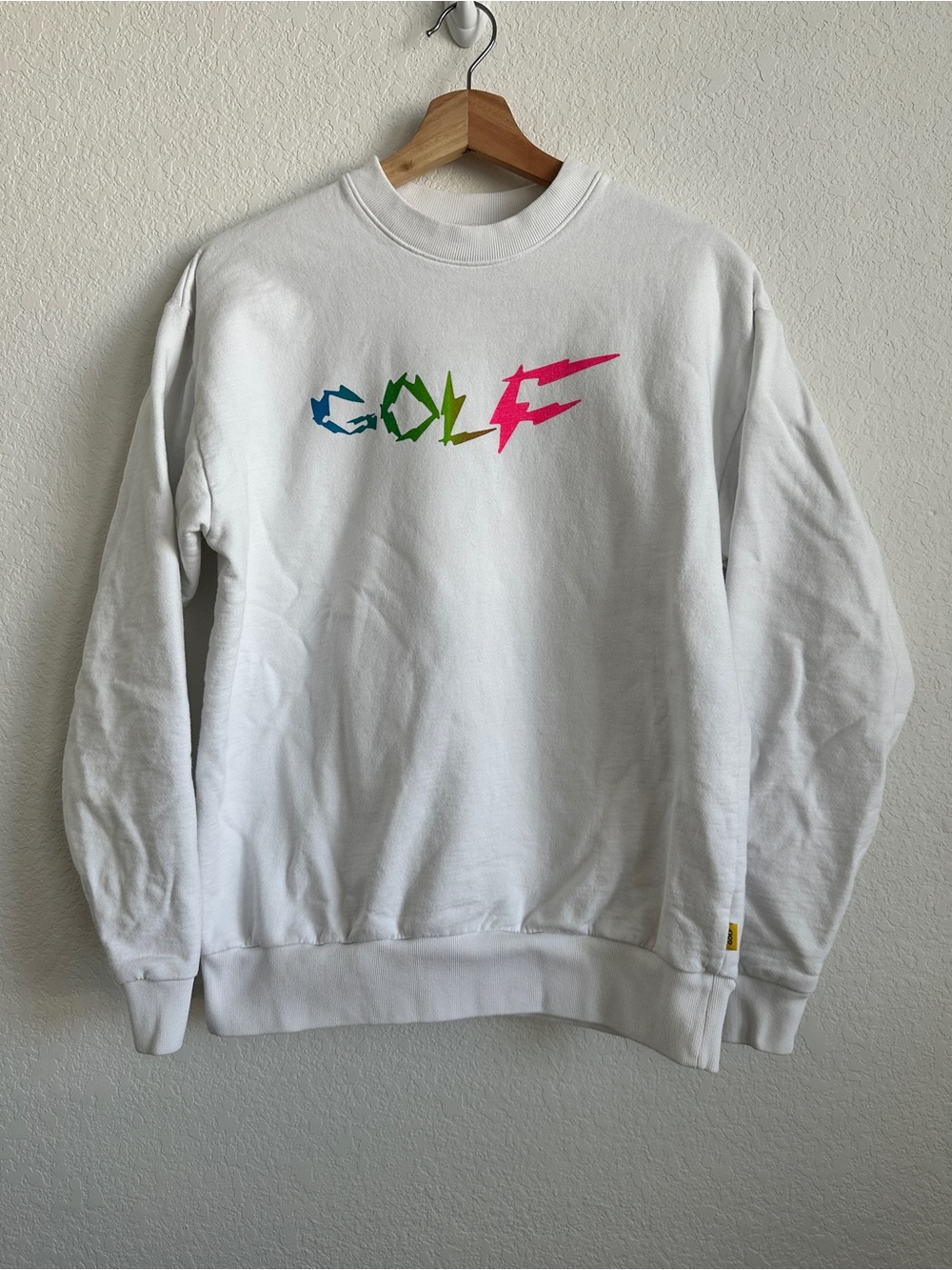 Golf Wang Neon Lightning Abstract Crewneck Sweatshirt Medium Tyler the Creator